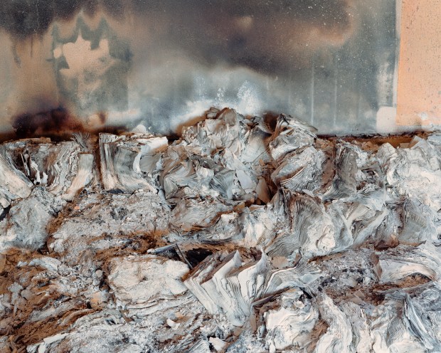 "Burned Books" by Andrew Owen is part of the "Mere Seconds" photo exhibit opening Sept. 3 at the Sonoma State Univeristy Art Gallery. (Courtesy of the Sonoma State Univeristy Art Gallery)