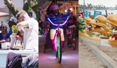 Dragon boats, Venice bike parade, Long Beach food club