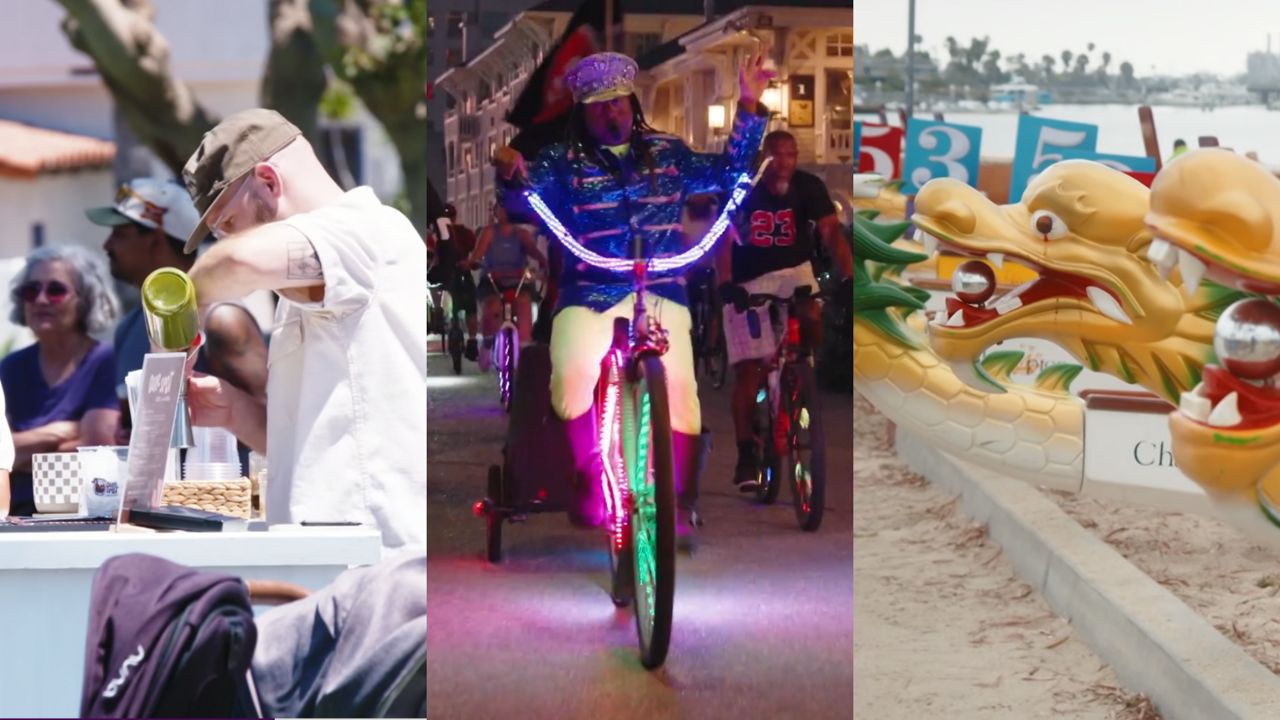 Dragon boats, Venice bike parade, Long Beach food club