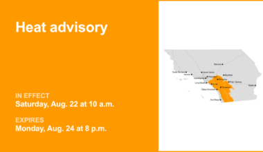 Update: Heat advisory affecting the Orange County and Santa Ana Mountains area from Saturday to Monday – Orange County Register