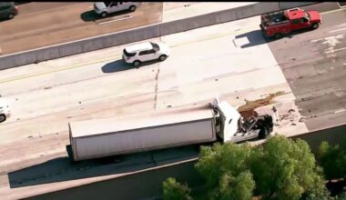 Person stuck inside semi-truck after 10 Freeway crash in Claremont – NBC Los Angeles