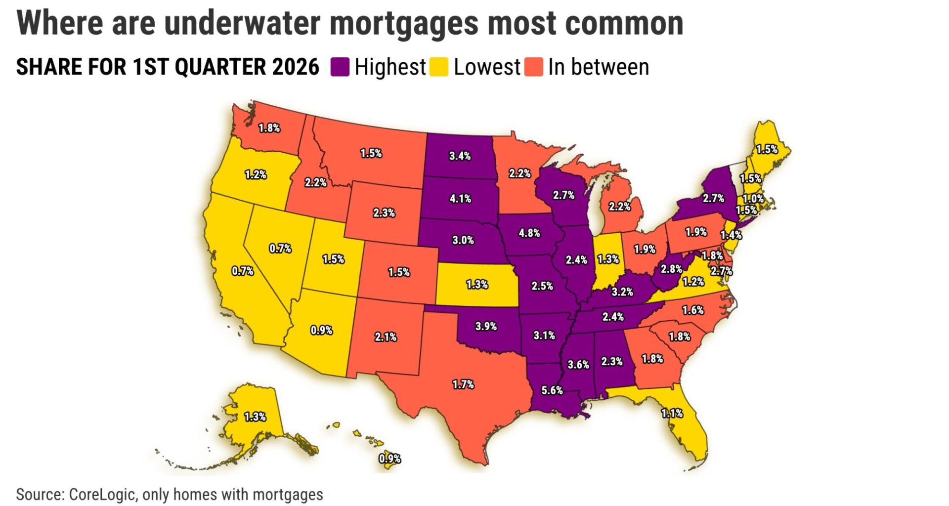 California has smallest share of ‘underwater’ mortgages in US – Orange County Register