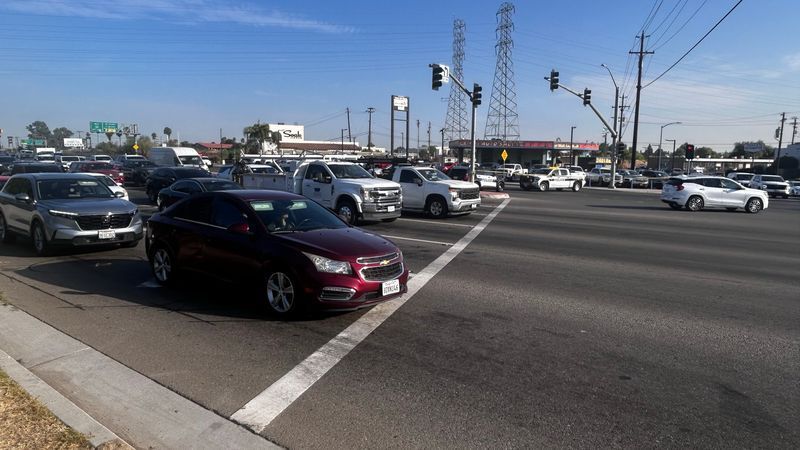 A man was killed Monday morning after being struck by multiple vehicles on 24th Street, several of which drove away from the scene. PHOTO: KBAK/KBFX