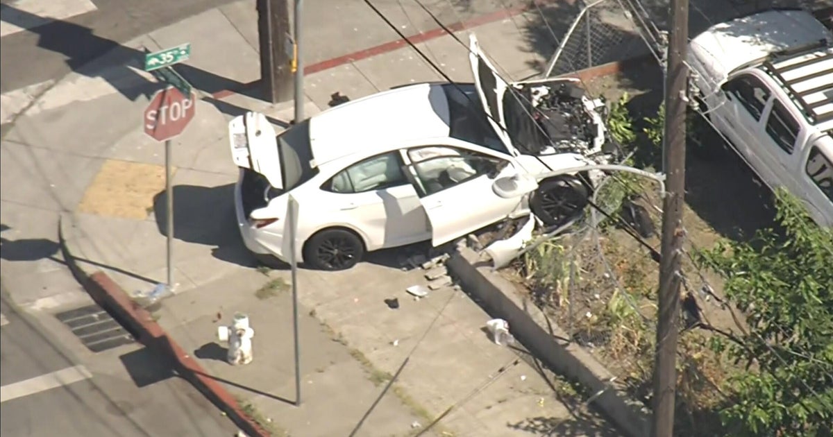 Oakland crash child driver pedestrian hit