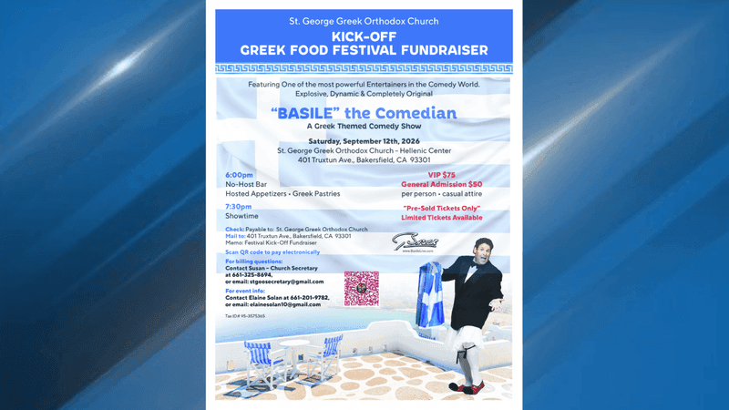 Church raises funds for Greek Food Festival with night of comedy (Image: St. George Greek Orthodox Church)