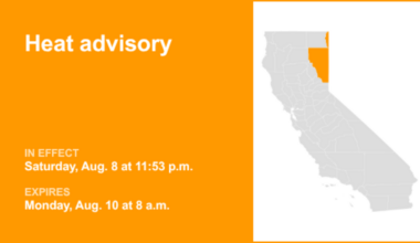 The NWS issues heat advisory until Monday morning