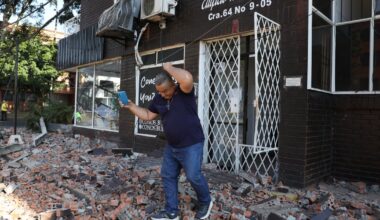Strong earthquake strikes western Colombia, with dozens of deaths and injuries reported