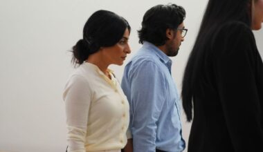 California couple confront their surrogate in a Texas court as dispute over newborn escalates