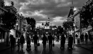 Disneyland as a walk-through storybook in Anaheim