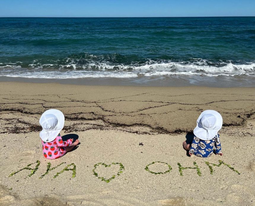 Hilary Swank shares the names of her twins in an Instagram post on Valentine’s Day, 2024.