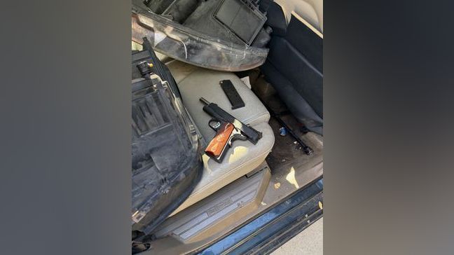 Police said a loaded stolen firearm was recovered during the arrests. (Photo: MCSO)