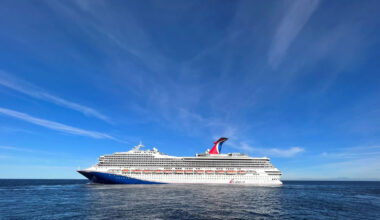 carnival radiance cruise ship on the water