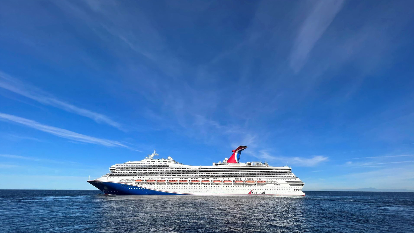 carnival radiance cruise ship on the water