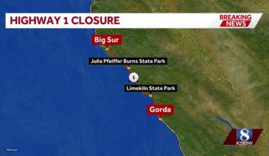 California fire passes 19,000 acres as Highway 1 closure planned