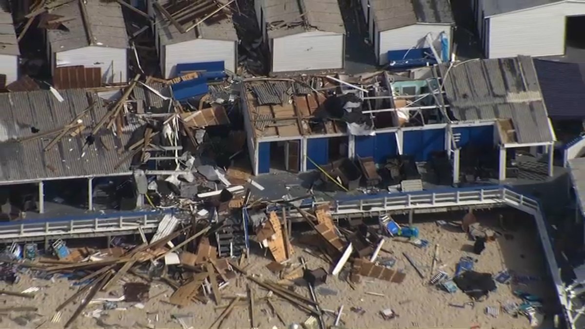 Tornado Long Island: Video shows wrecked Atlantic Beach from sky – NBC New York
