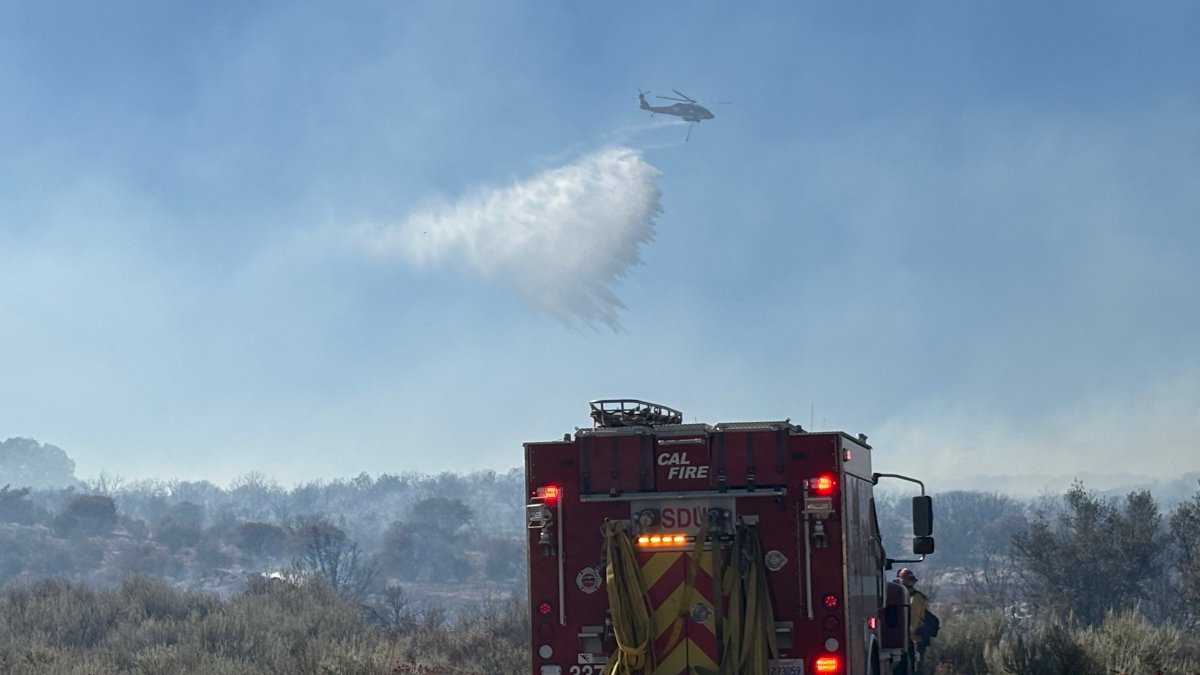 Cal Fire responds to brush fire near Campo – NBC 7 San Diego