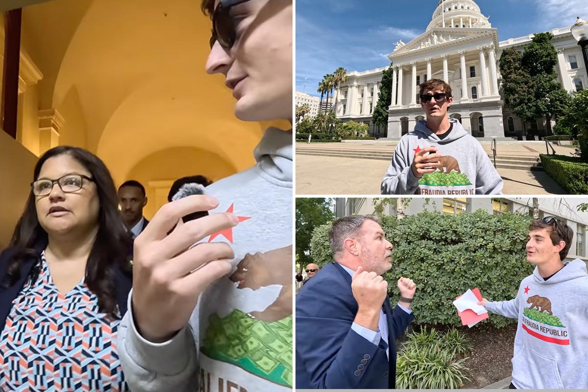 California assembly chief of staff crashes Nick Shirley interview with crude 'small penis' flyers