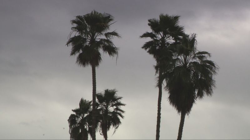 A winter storm in Kern County on February 16, 2026. KBAK/KBFX