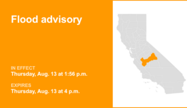 UPDATE: Flood advisory for Fresno County expected to expire at 4:15 p.m.