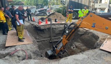 Stockton crews find 2 people dead after construction trench collapses