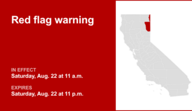 Red flag warning in place for Surprise Valley California and Eastern Lassen County for Saturday