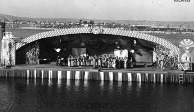 When Mission Bay had a floating stage
