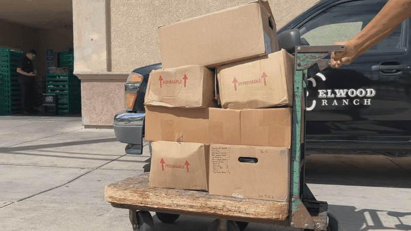 200 pounds of meat donated by Kenny Elwood, President of Lassen Canyon and owner of DeVine, to the Good News Rescue Mission. August 21, 2026 (KRCR)