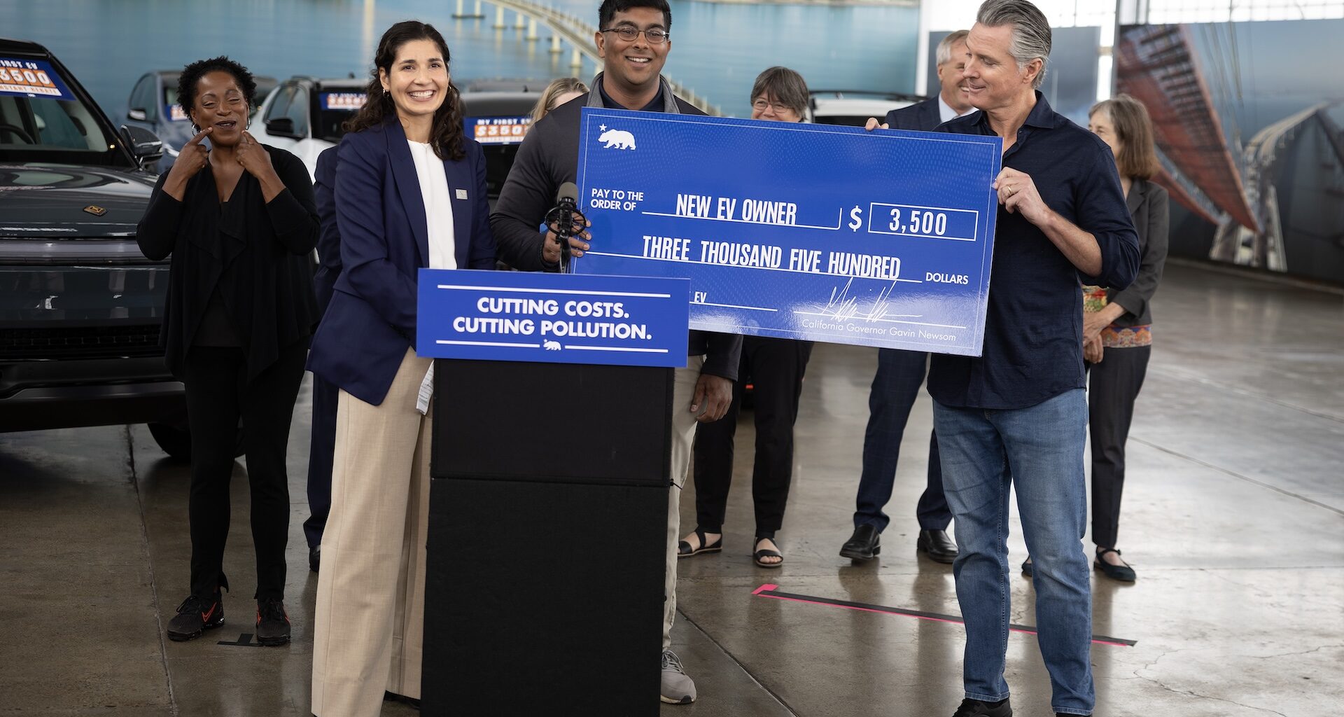 Governor Newsom announces $3,500 instant rebates now available for Californians buying their first zero-emission vehicle