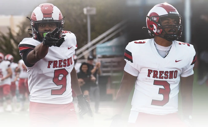 Two FCC Football players