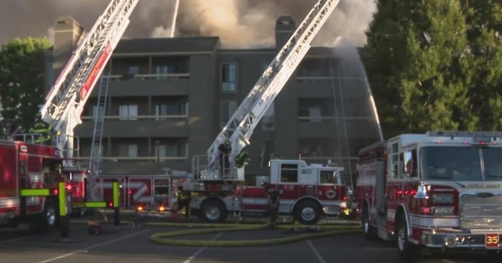Massive Foster City condo complex fire sparked by propane barbecue, firefighters say