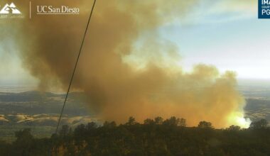 Crews battle fast-spreading Gann Fire near New Hogan Lake in Calaveras County