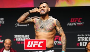 UFC Sacramento weigh-in video: Hernandez vs. Rodrigues