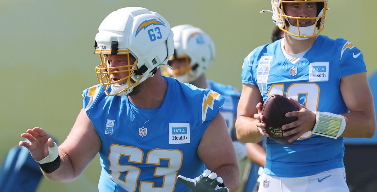 Chargers C Tyler Biadasz carted off with lower-leg injury