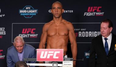 UFC Sacramento fight night weights: Gregory Rodrigues only weighed just 2 pounds more than Anthony Hernandez