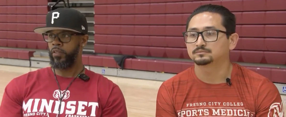 Coach Haynes and Trainer Gamboa