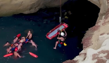 Crews Makes a Dramatic Rescue After Man Falls From California Sunset Cliffs