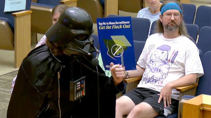 Darth Vader Roasts Flock Cameras At San Diego Council