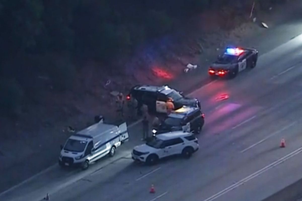 Chaos on major California freeway as pedestrian mowed down leading to mass congestion