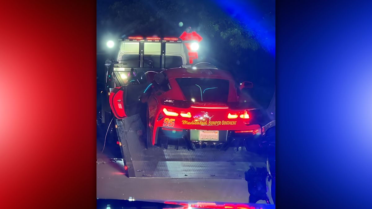 California Car Meet Ends With 105 Citations, 3 Tows, and a Lightning McQueen-Themed Corvette Impound