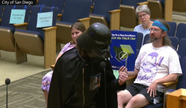 Darth Vader Shows Up At San Diego Council Meeting To Proclaim His Love Of Flock Cameras