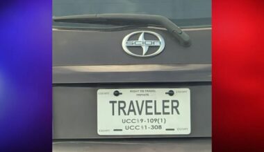 California Sheriff's Office Spots "Sovereign Citizen" License Plate That Literally Says "Traveler"