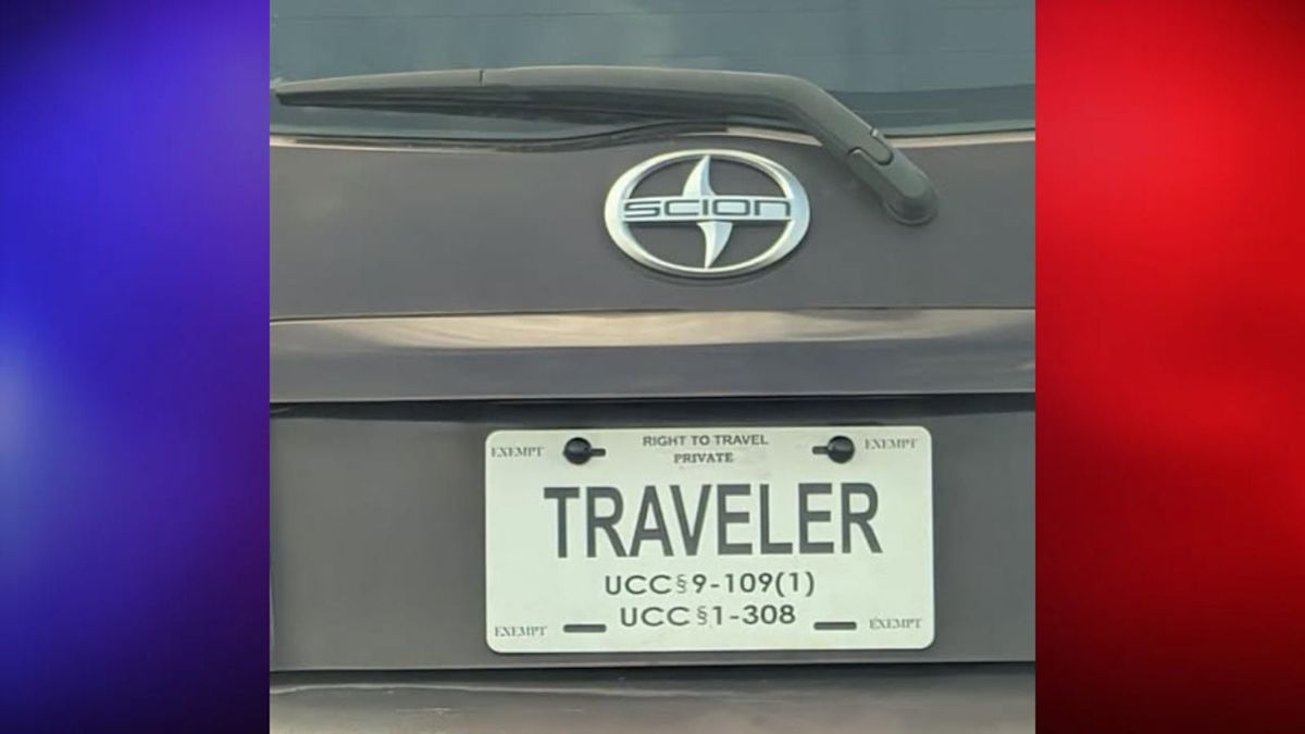 California Sheriff's Office Spots "Sovereign Citizen" License Plate That Literally Says "Traveler"