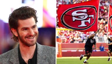 Andrew Garfield reveals his San Francisco 49ers fandom, gives shoutout to New York Knicks