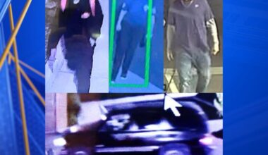 Bakersfield police searching for 3 men who allegedly stole golfing equipment from vehicle