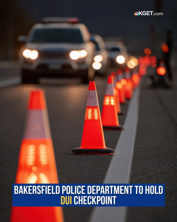 Bakersfield police to conduct DUI checkpoint operation Friday