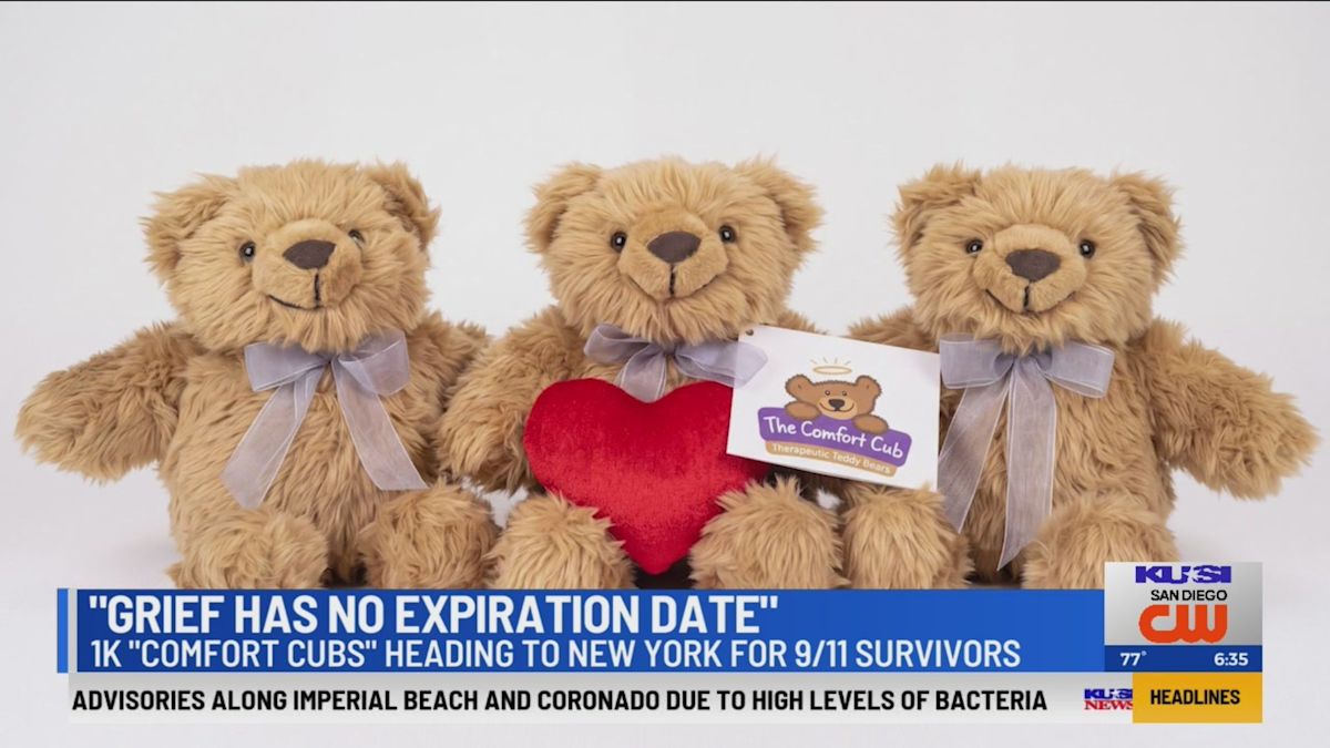 San Diego nonprofit donating 1,000 Comfort Cubs to 9/11 families on 25th anniversary
