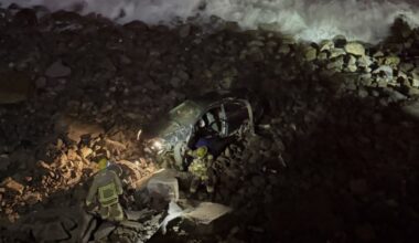Driver survives crash down coastal California cliffside