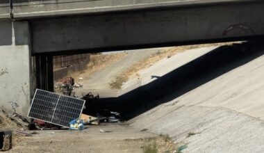 Homeless encampment fire shuts down bridge in north Sacramento