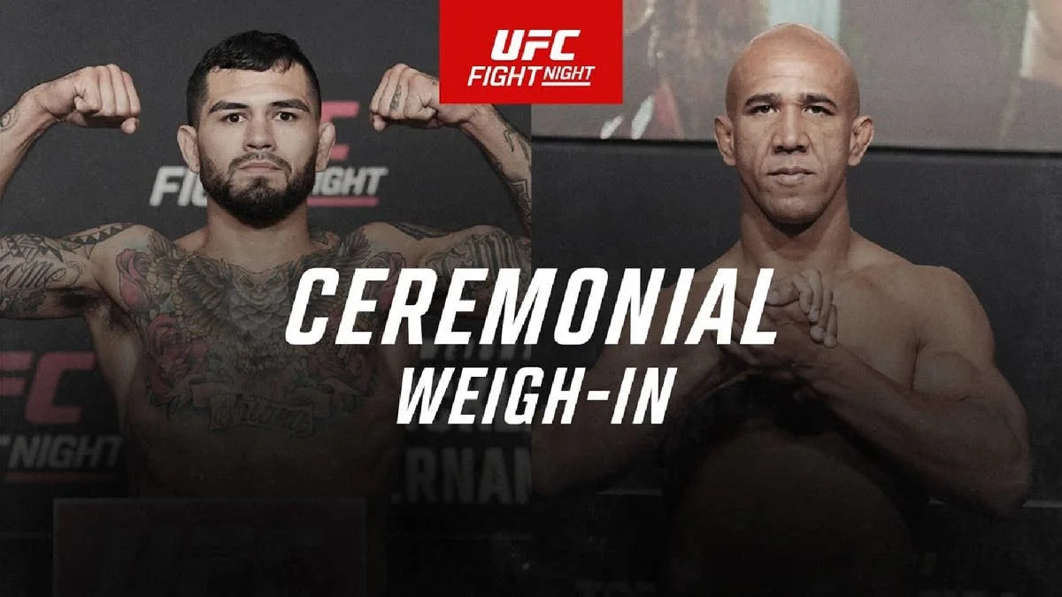 UFC Sacramento Ceremonial Weigh-In Video