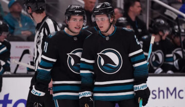 Sharks' Macklin Celebrini, Will Smith Visit the San Francisco Giants